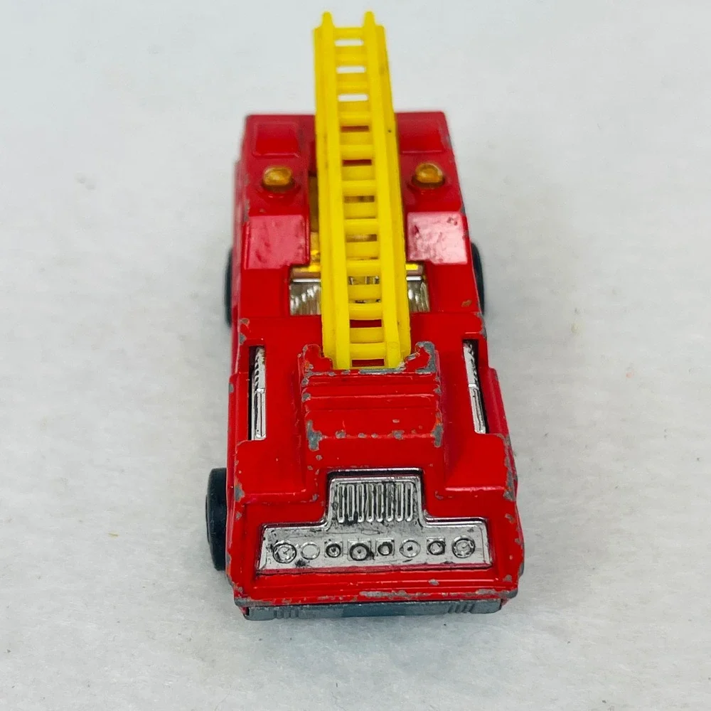 Matchbox Lesney Fire Engine Red Diecast Toy Car Made in England Vintage 1970s